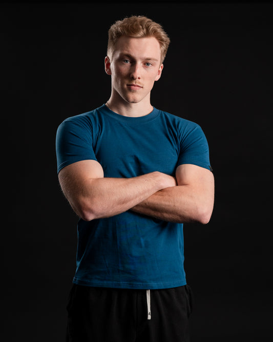 Tailored Muscle-fit tee (Blue)