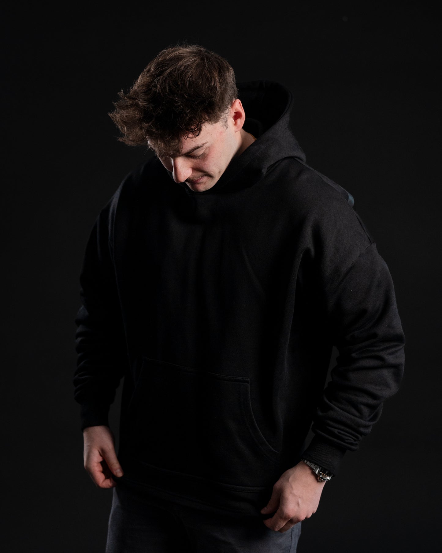 Oversized Heavyweight Cotton-Blend Hoodie